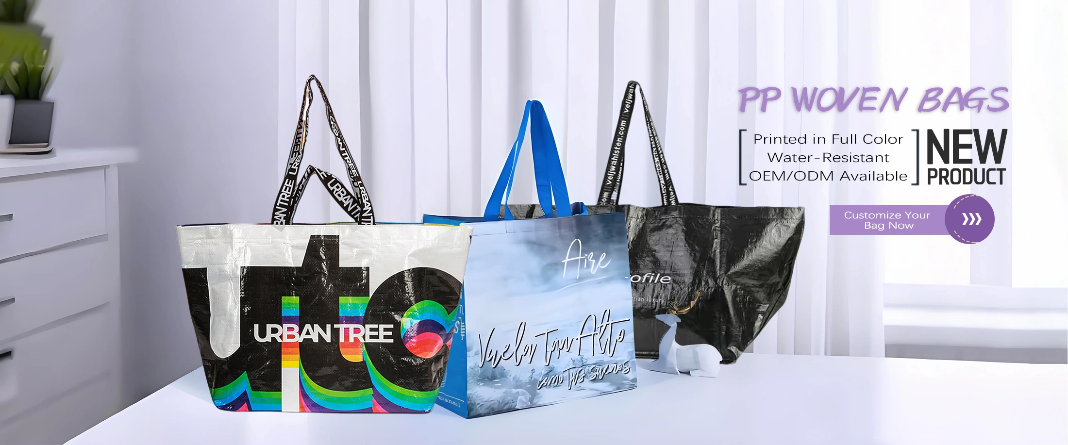 PP: n kudottu laukkutehdas