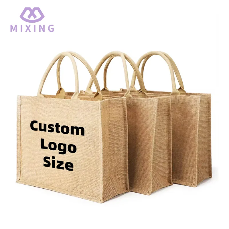 Women Jute Shopping Bags Women Jute Shopping Bags