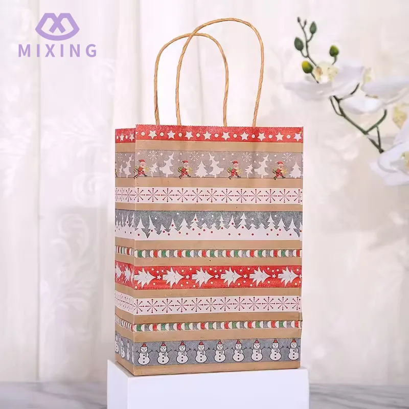 Kraft Christmas Gift Bags