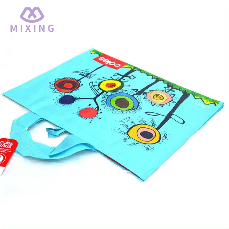 Kierrätettävä PP kudottu ostoskassi